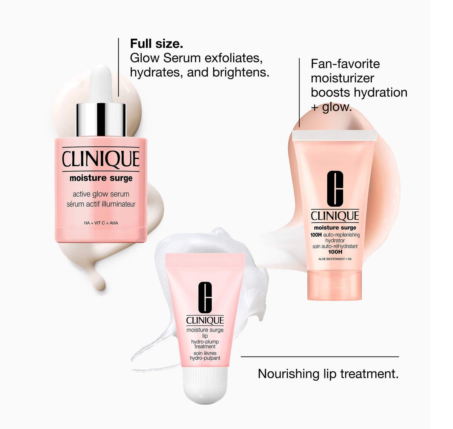 CLINIQUE Active Glow Moisture Surge Skincare Set