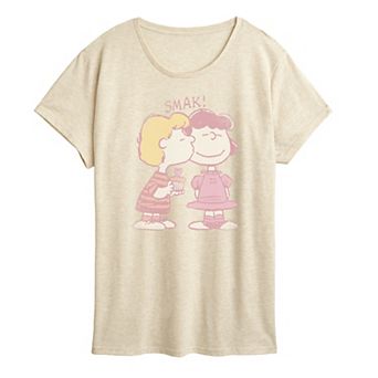 Women's Peanuts SMAK Distressed Graphic Tee