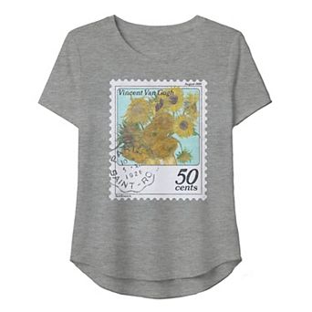 Women’s Missy Vincent Van Gogh Sunflowers Graphic Tee
