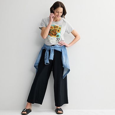 Women’s Missy Vincent Van Gogh Sunflowers Graphic Tee