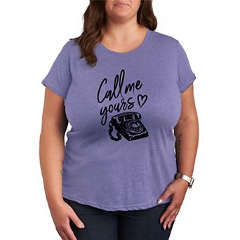 Plus Size Call Me Yours Graphic Tee