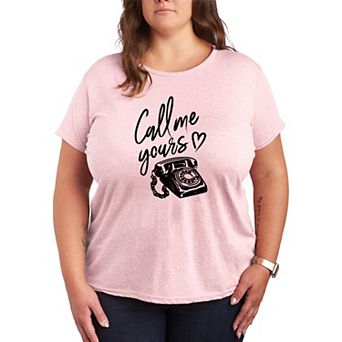 Plus Size Call Me Yours Graphic Tee