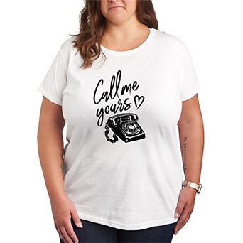 Plus Size Call Me Yours Graphic Tee