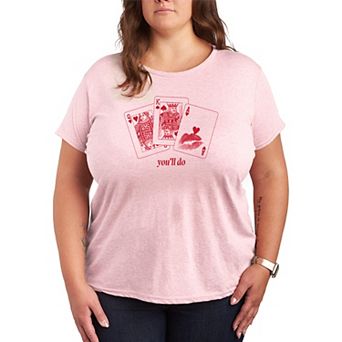 Plus Size You'll Do Playing Cards Graphic Tee