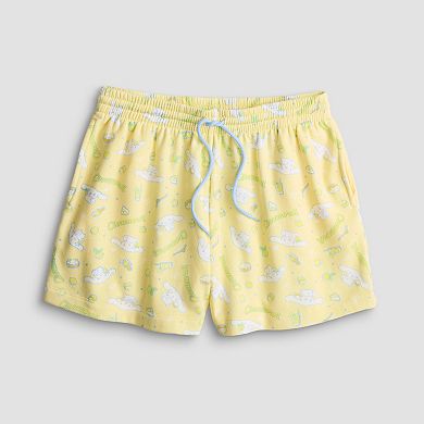 Juniors' Cinnamoroll Allover Print Fleece Shorts
