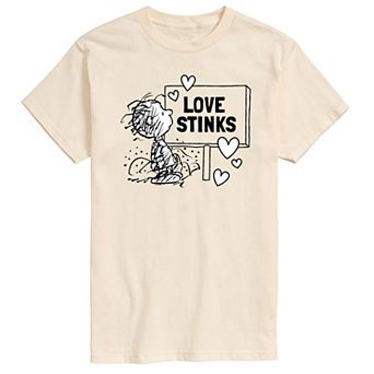 Men's Peanuts Pig-Pen Love Stinks Graphic Tee