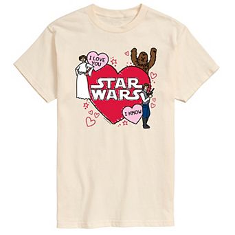 Men's Star Wars Valentine's Day Sketch Graphic Tee