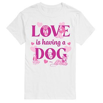 Men's Disney Love Is Having A Dog Graphic Tee
