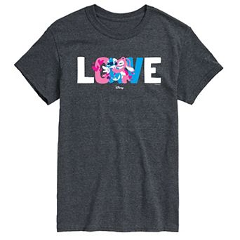 Men's Disney's Lilo & Stitch Love Stitch & Angel Graphic Tee