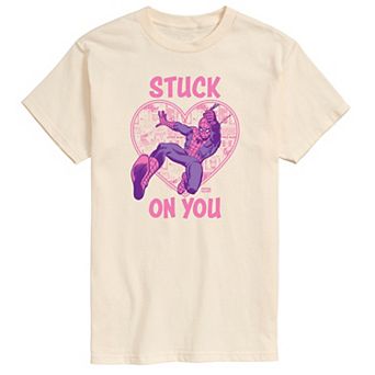 Men's Spider-Man Stuck On You Graphic Tee
