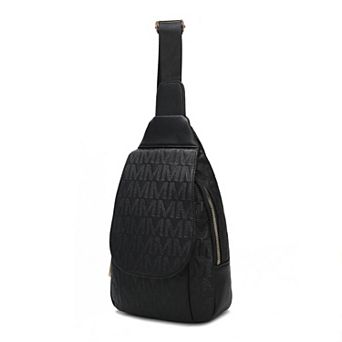 MKF Collection Cleisy M Logo Embossed Sling Bag