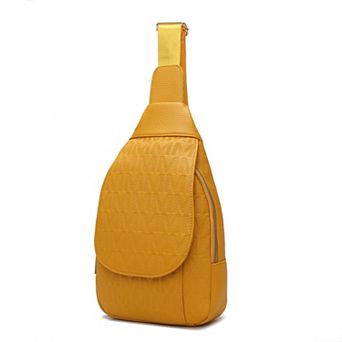 MKF Collection Cleisy M Logo Embossed Sling Bag