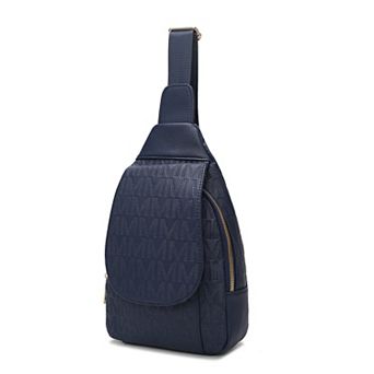 MKF Collection Cleisy M Logo Embossed Sling Bag