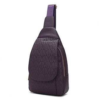 MKF Collection Cleisy M Logo Embossed Sling Bag