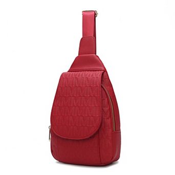 MKF Collection Cleisy M Logo Embossed Sling Bag