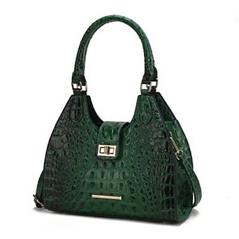 MKF Collection Ava Faux Croc-Embossed Tote Bag