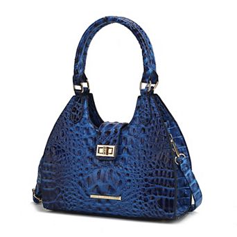 MKF Collection Ava Faux Croc-Embossed Tote Bag