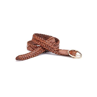 Lascana Women's Woven Leather Belt