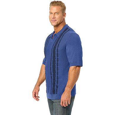 KingSize Men's Big & Tall No Tuck Sweater Polo