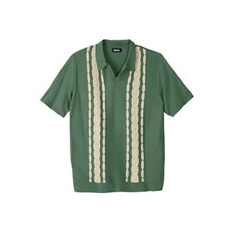 KingSize Men's Big & Tall No Tuck Sweater Polo