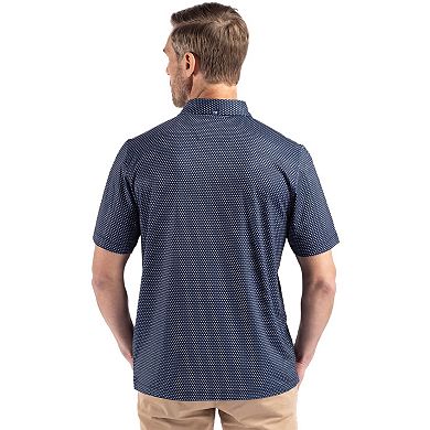 Cutter & Buck Pike Shadow Check Print Recycled Mens Big & Tall Polo