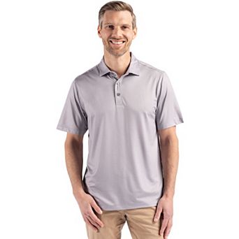 Cutter & Buck Pike Shadow Check Print Recycled Mens Big & Tall Polo