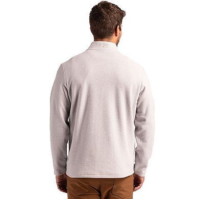 Cutter & Buck Hunts Point Textured Fleece Recycled Mens Snap Pullover