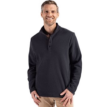 Cutter & Buck Hunts Point Textured Fleece Recycled Mens Snap Pullover