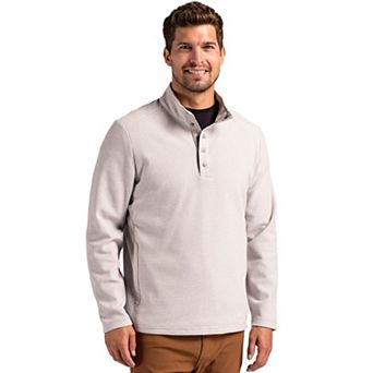 Cutter & Buck Hunts Point Textured Fleece Recycled Mens Snap Pullover