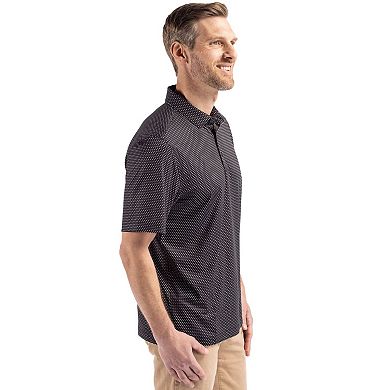 Cutter & Buck Pike Shadow Check Print Recycled Mens Polo