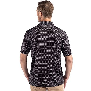 Cutter & Buck Pike Shadow Check Print Recycled Mens Polo