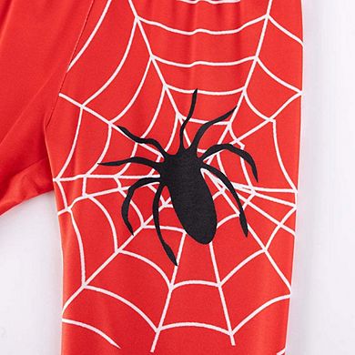 MyKids-USA Spider & Web Kids Pajama Set Long Sleeve Shirt and Pants, Fun Cartoon Design