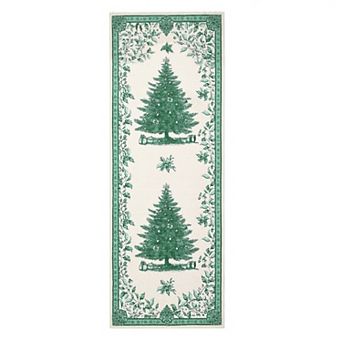 Christmas Tree Area Rug Washable Bedroom Carpets,Non-Slip Living Room Rug,Nursery Kitchen Red/Green