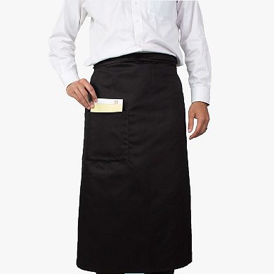 Mariposa Bistro Apron 33x30 Black - 12/Pack