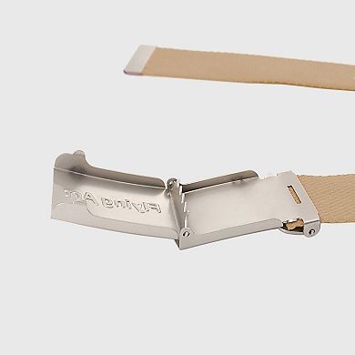 Women's Canvas Waist Belt with Metal Buckle