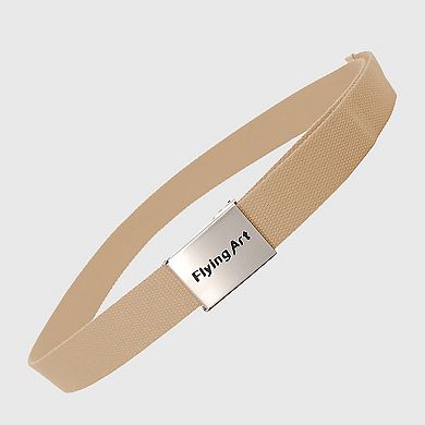 Women's Canvas Waist Belt with Metal Buckle