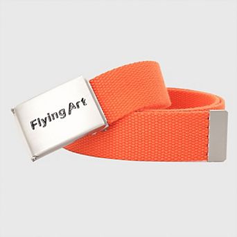 Women's Canvas Waist Belt with Metal Buckle