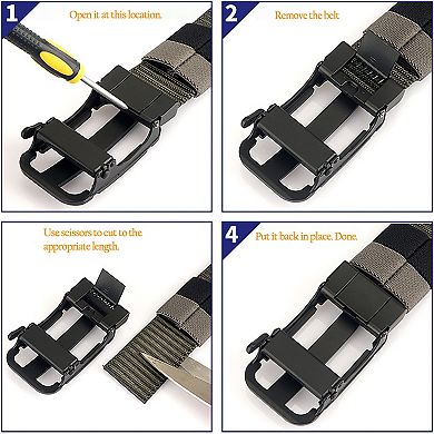 Women's Elastic Nylon Waist Belt with Zinc Alloy Adjustable Buckle