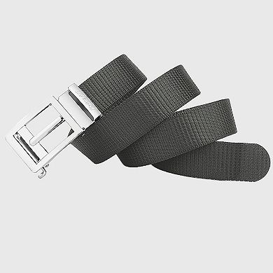 Women's Nylon Belt with Zinc Alloy Automatic Buckle