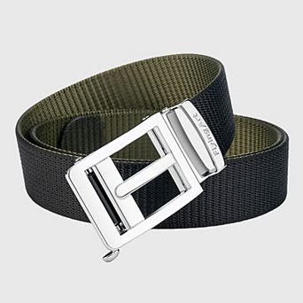 Women's Nylon Belt with Zinc Alloy Automatic Buckle