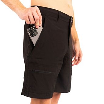 Waterproof shorts with a waterproof pocket