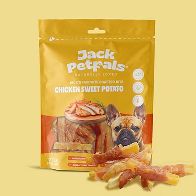 Jack PetPals Jack’s Favorite Crafted Bite Chicken Sweet Potato 12Oz (340.2g)