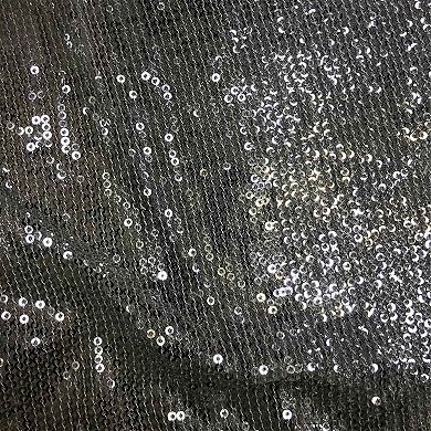 Artyska Women’s Silver Sequin Long Sleeve Party Top