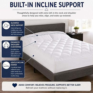 BrylaneHome Rising Incline Topper