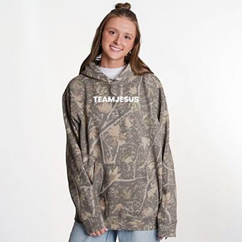 Team Jesus, Jesus Loves You - Camo Hoodie