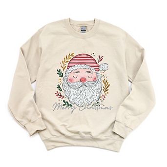 Merry Christmas Santa Stripes - Women's Graphic Sweatshirt