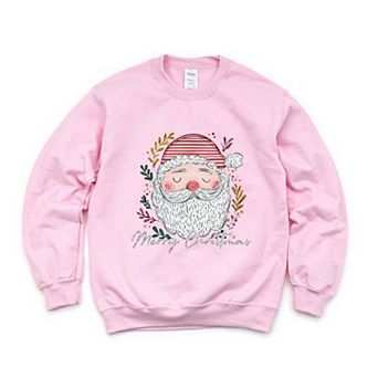 Merry Christmas Santa Stripes - Women's Graphic Sweatshirt