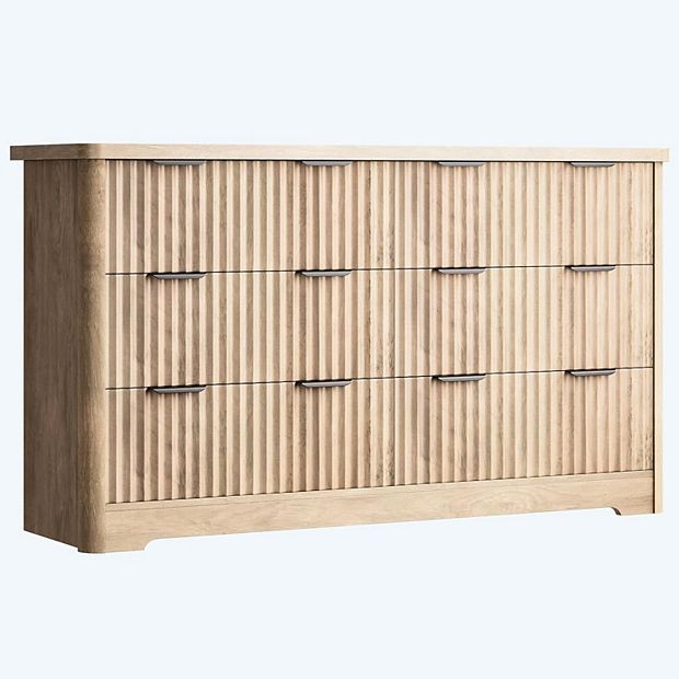 custom made dresses 5-Drawer Dresser, Wood Frame Dresser with Large Fabric Drawers – Techni Home
