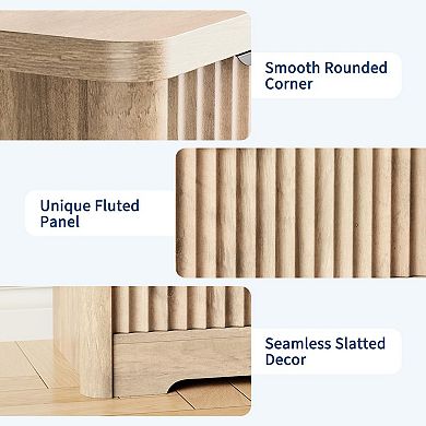 Modern 6 Drawer Dresser with Wood Top, Sturdy Clothes Storage Cabinet