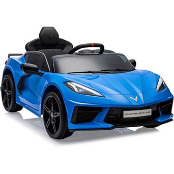 12V Licensed Corvette Kids Electric Car with Remote Control & LED Lights